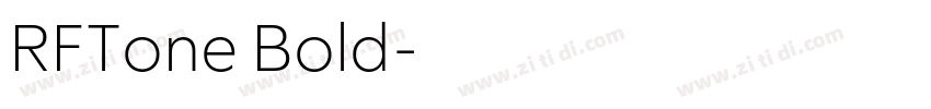 RFTone Bold字体转换